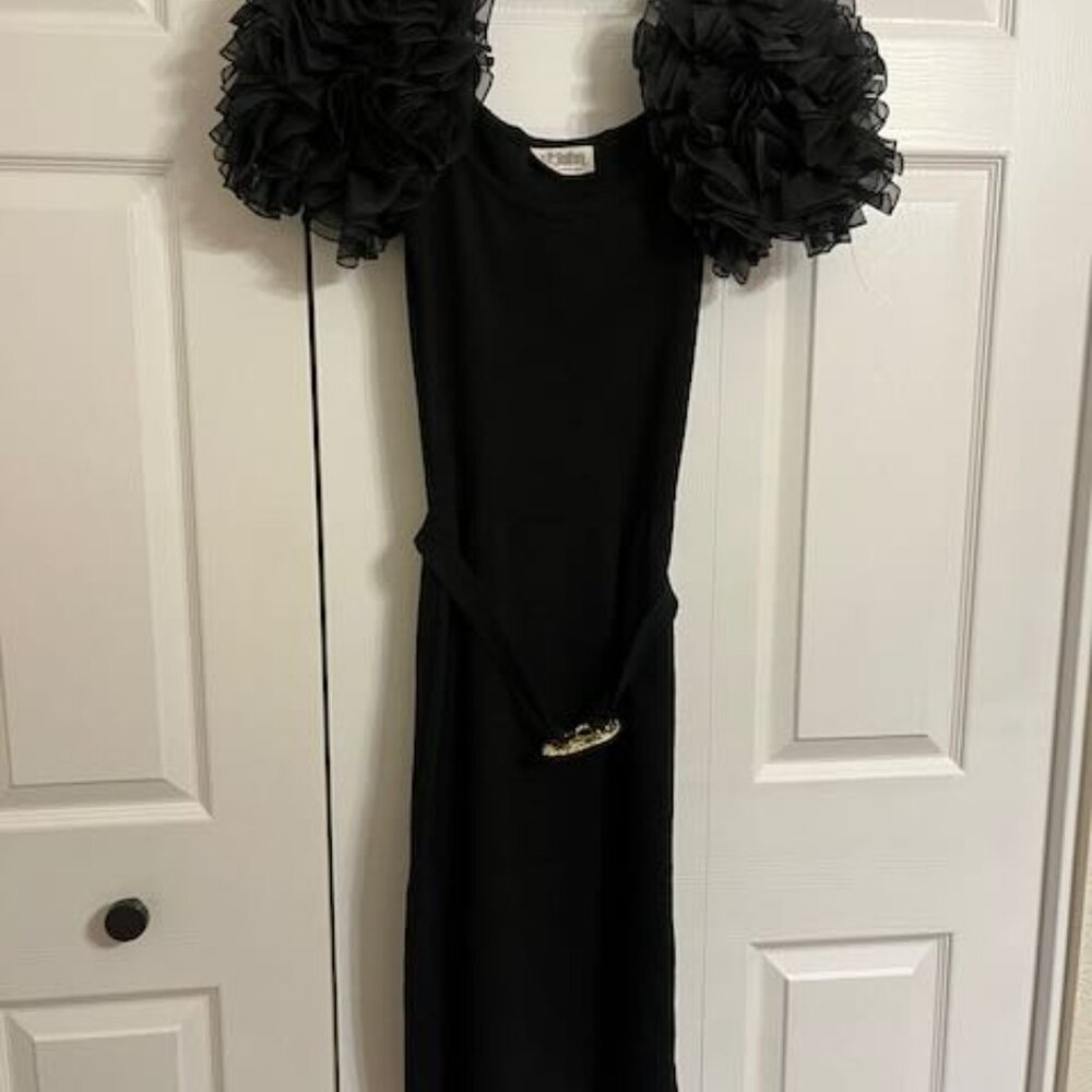 Vintage black knit St. John Party dress